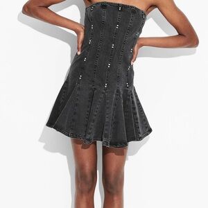 Wild Fable Black Denim Dress (new with tags)